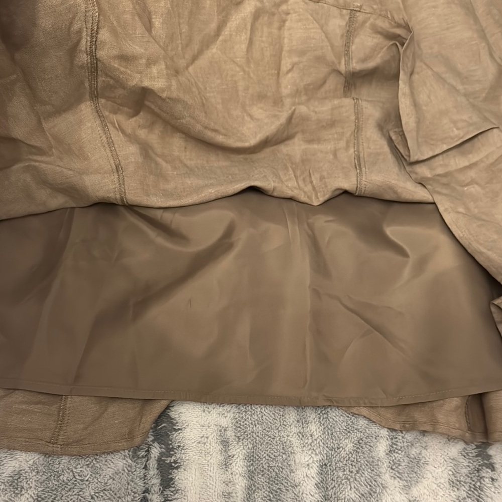 Coldwater Creek Tan A-Line Mini Skirt Casual - Picture 4 of 5